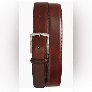 Magnanni Tanner Leather Belt - Tobacco